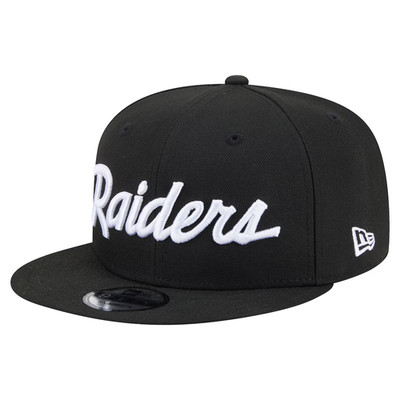 [BIG SALE] Las Vegas Raiders Core Team Script 9FIFTY Snapback Hat