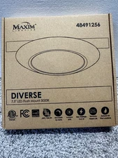 Maxim Lighting Diverse 48491256 7.5” Flush Mount LED 3000k