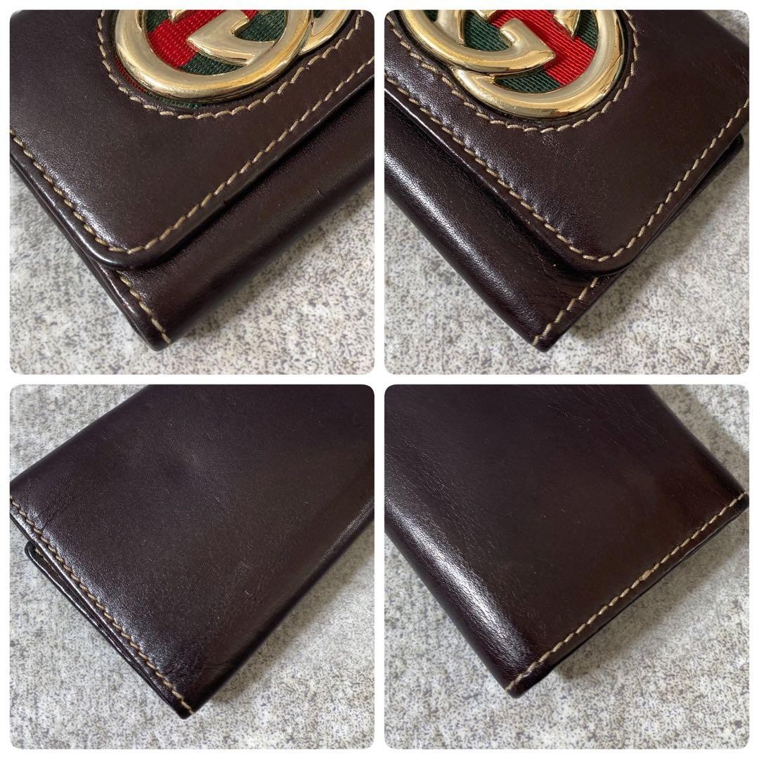 GUCCI Gucci key case 4 rows interlocking sherry l… - image 5