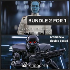 TMS16 & TMS032 Star Wars Ahsoka Grand Admiral Thrawn & Dark Trooper Hot Toys
