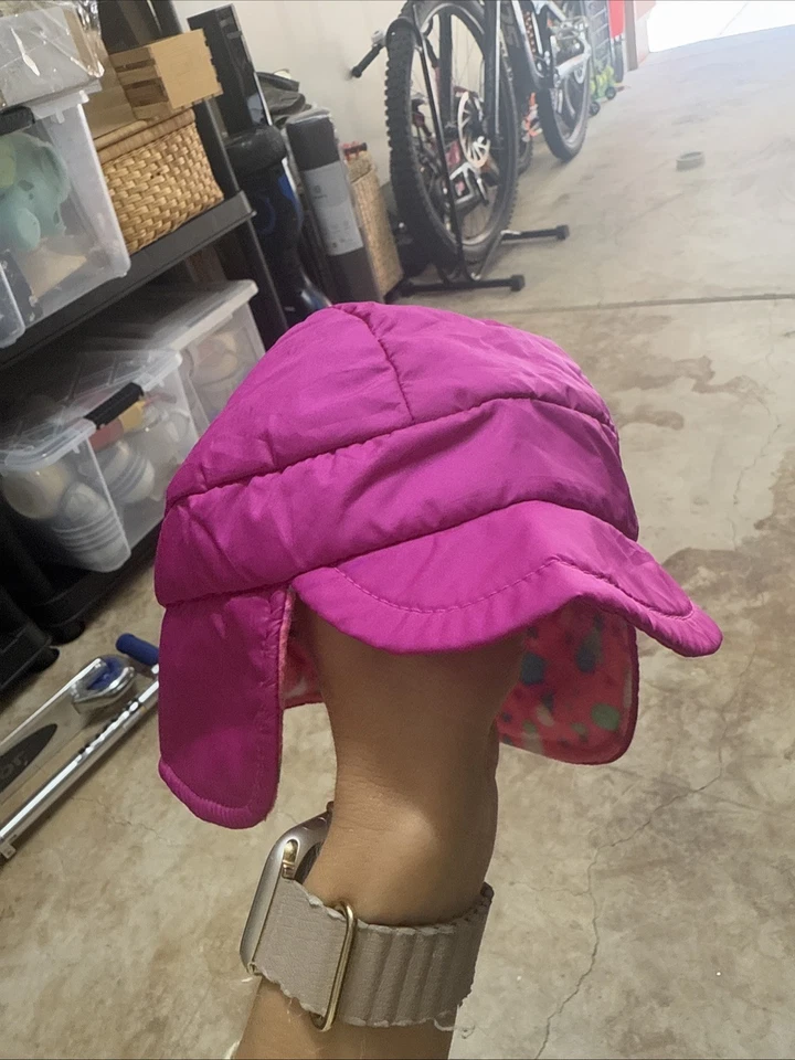 Chapéu de lã The North Face infantil inverno quente tamanho único crianças pequenas rosa - Imagem 2 de 4