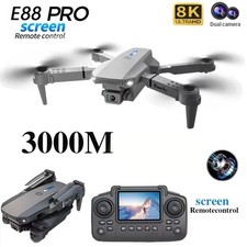 Drone 8K HD Dual Camera GPS + 5G/WiFi FPV RC Foldable Quadcopter Remote  Screen