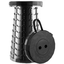 1 PCS Upgraded Foldable Stool Thickened Portable Collapsible Stool (BLACK)