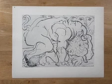 Original Pablo Picasso Lithograph from 1956 First Edition Suite Vollard - 88/100