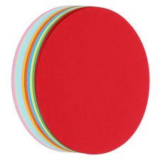 72 PCS 6 Inch Round Paper Circle Cutouts Assorted Colors Cardstock for DIY