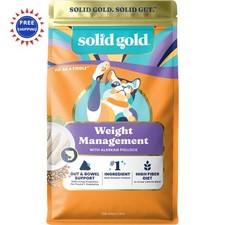 Grain Free Gluten Dry Cat Food 12 LB Solid Gold Weight Management Adults Indoor 5.42 per pound
