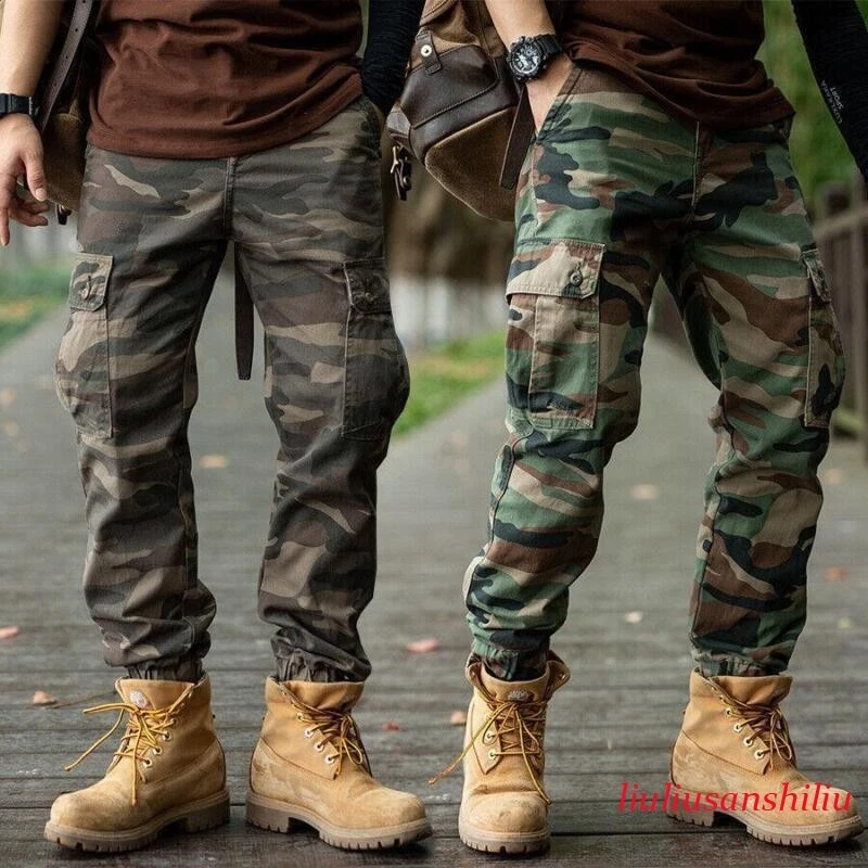 Chic Men's Pocket Casual Overalls Camouflage Pants Cargo Outdoor Trousers Hiking
Opens in a new wind