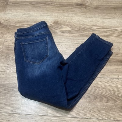 Old Navy Rockstar Mid Rise Medium Wash Skinny Jeans Women Size 8 Short (A55)