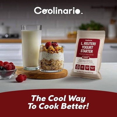Coolinario L Reuteri Yogurt Starter (10-Pack, 1.5g 10 Pack - L 