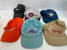 Lot of 6 - Assorted Baseball Cap One Size: Different Brands and Colors