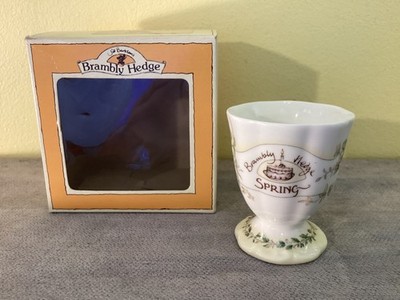 Vintage ROYAL DOULTON Bone China BRAMBLY HEDGE SPRING EGG CUP / Box 1990