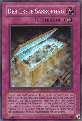 YU-GI-OH, DER ERSTE SARKOPHAG, SR, AST-DE101
