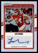 2025 Prizm Significant Sigs Silver Leo Chenal Auto Kansas City Chiefs #SSI-LCL
