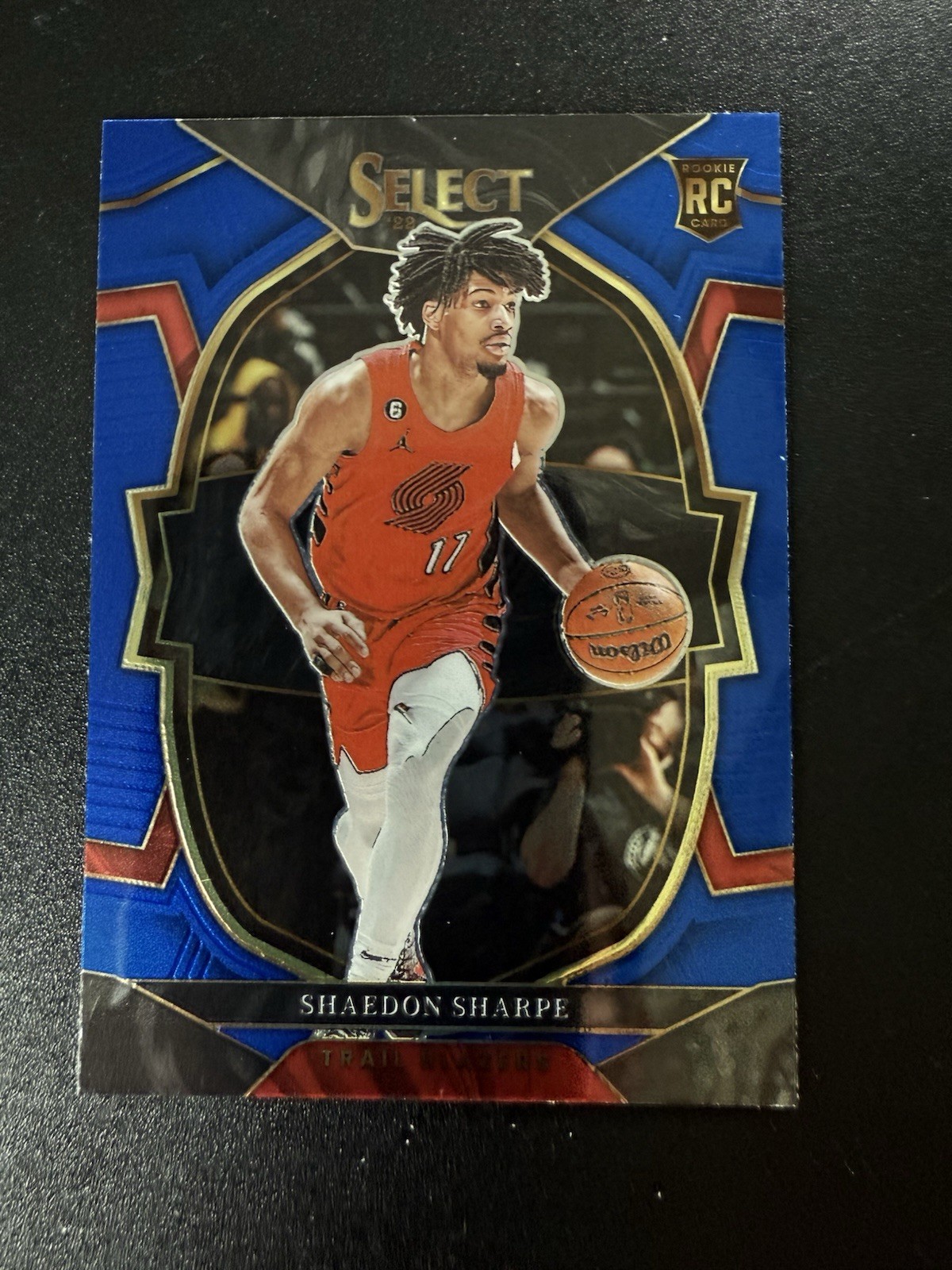 2022-23 Panini Select Shaedon Sharpe #71 Concourse Retail Blue Rookie RC Blazers