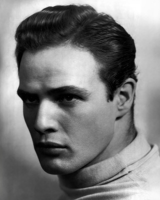 Marlon Brando Nahaufnahme Frisur HD Hochglanz Schwarz Weiß Foto 8x10 Kultig