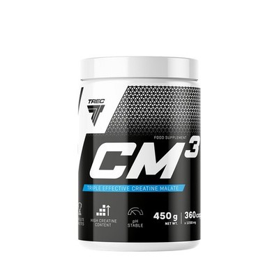 Trec Nutrition CM3 1250 - 360 Kapseln | Kreatin Malat | Für BULK & STÄRKE