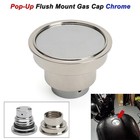 1PC Vented Fuel Tank Gas Cap Flush Mount Chrome For Harley Chopper Bobber