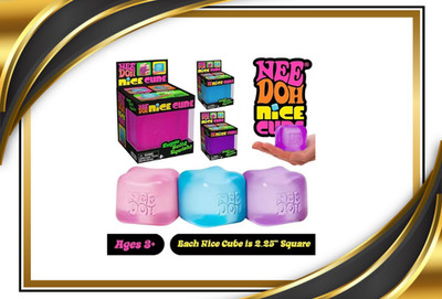 1/3x Schylling beautiful cube Needoh stress ball sensory toy Needoh fidget anxie