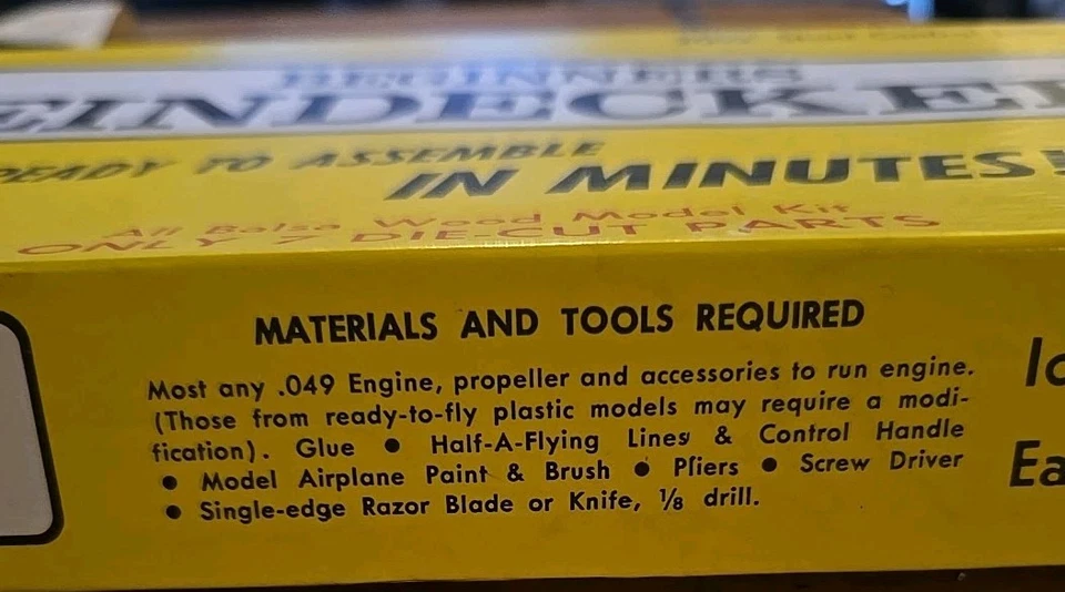 Sterling Models Principiantes Eindecker Foker E III 20.5 LÍNEA DE CONTROL DE ACROBACIAS Foto 3 de 4