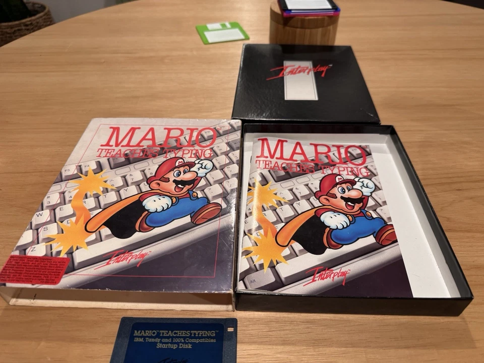 Mario Teaches Typing 3.5” & 5.25” Computer Disks IBM/Tandy/DOS 3.1 - Image 2 of 4