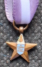Miniature Star of Merit Cute Medal of the Kingdom of Italy School WW2
