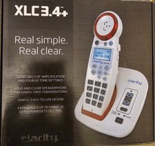 Clarity XLC3.4 Phone Extra Loud Cordless Phone And Add-On XLC7HS Handset