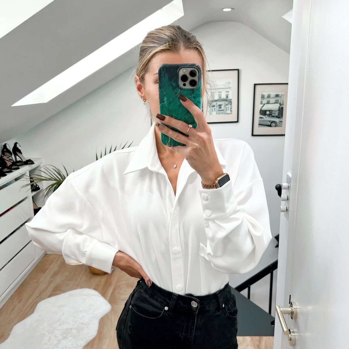 Oversized button up shirt online