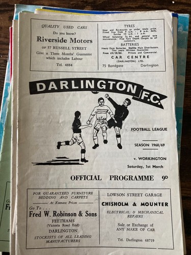 Workington HOME AWAY programmes League & Cup 1960s 1970s 1980s 1990s FREE POST - Picture 40 of 229