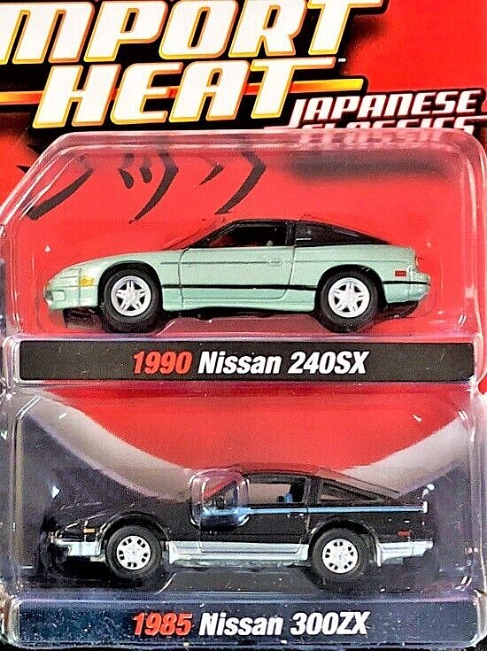 Johnny Lightning Import Heat 1990 Nissan 240SX 1985 Nissan 300ZX