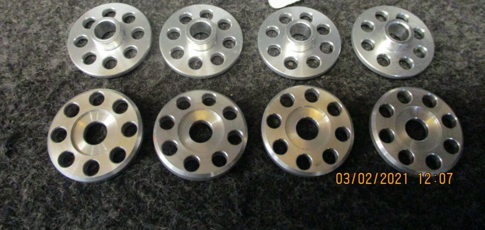Yamaha YZ125 2006 DOCWOB silver alloy front fender top hat washer fitting kit