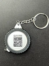 2010 HOT ROD POWER TOUR Tape Measure KEY RING FOB New Condition 1.50" Dia