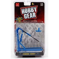 New! Hobby Gear: Craftmaster Engine Hoist 1/24 Scale for Diecast Toys (Blue)