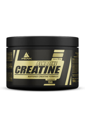 PEAK Creatin Alkalin - 150 Kaps I Kreatin mit Säurepuffer zur Kraftsteigerung