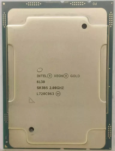 Intel Xeon Gold 6138 (SR3B5) 2.00GHz 20-Core LGA3647 125W 27.5MB Cache CPU