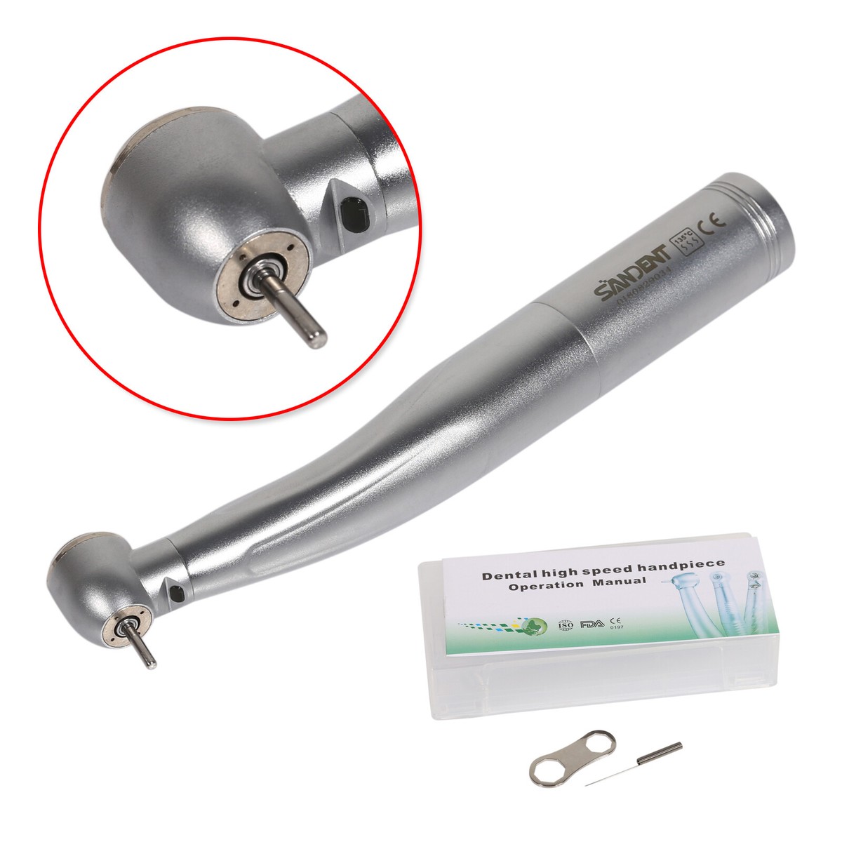 Dental Fiber Optic LED Turbine Handpiece Big Four Spray 4