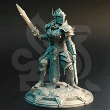 High Elven Elf Vanguard Female Fighter Paladin Miniature | D&D DnD | 