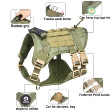 Tactical Dog Harness with Handle No pull Large Military Dog Vest US Working Dog