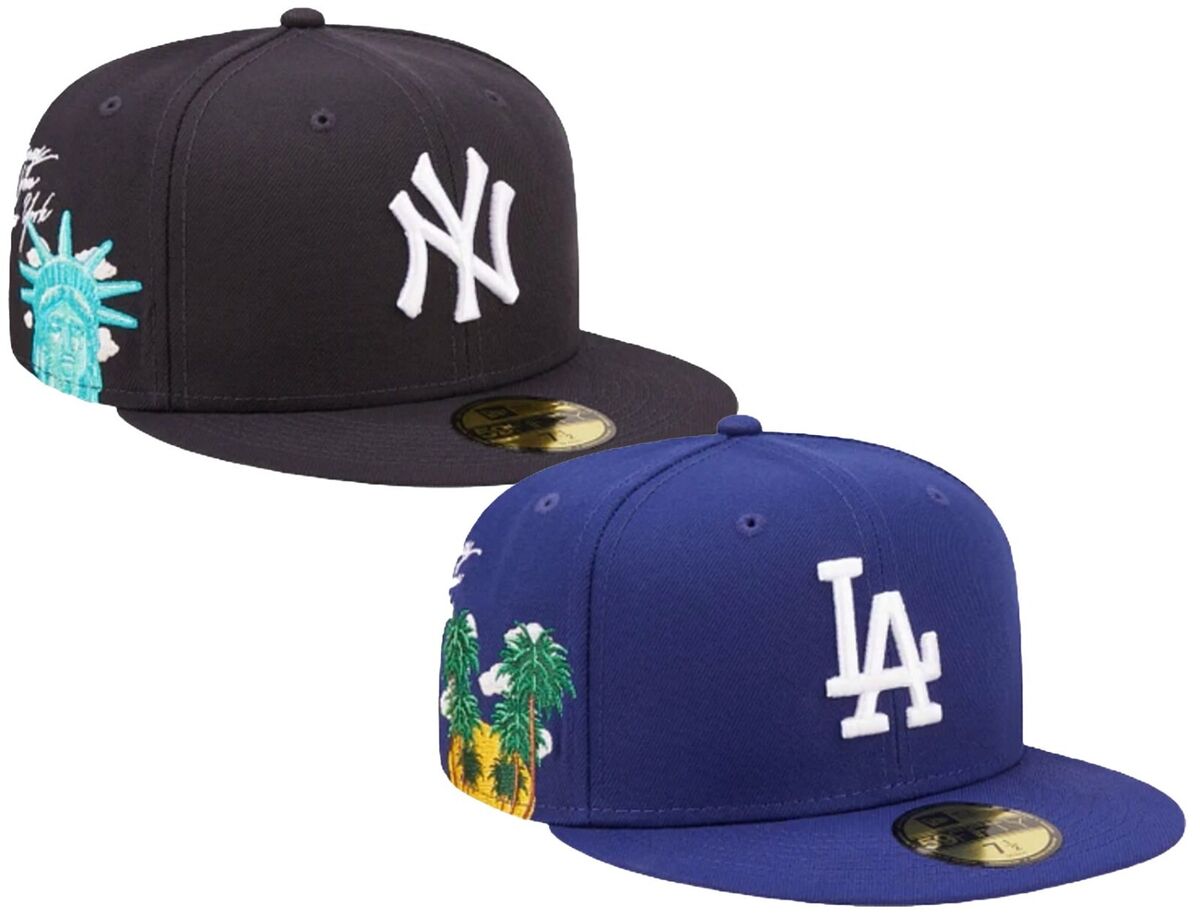 New Era 59FIFTY MLB Los Angeles Dodgers Cloud Icon Fitted Hat 7 3/4