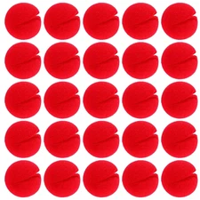 25 Pcs Red Clown Noses Cosplay Noses Foam Circus Noses for Halloween Christmas C