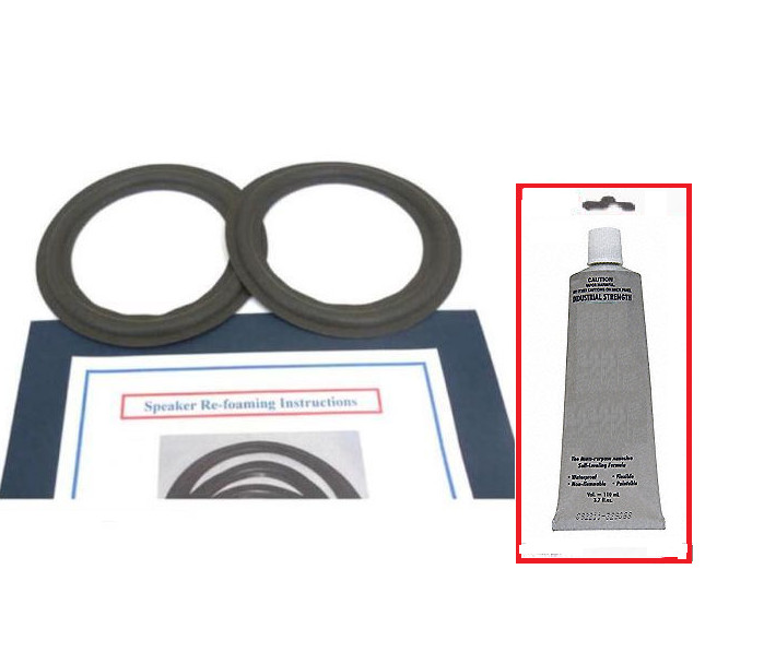 NEW 6 1/2 WOOFER FOAM REPAIR KIT, GLUE SONY 1 505 343 11 1 505 344 11