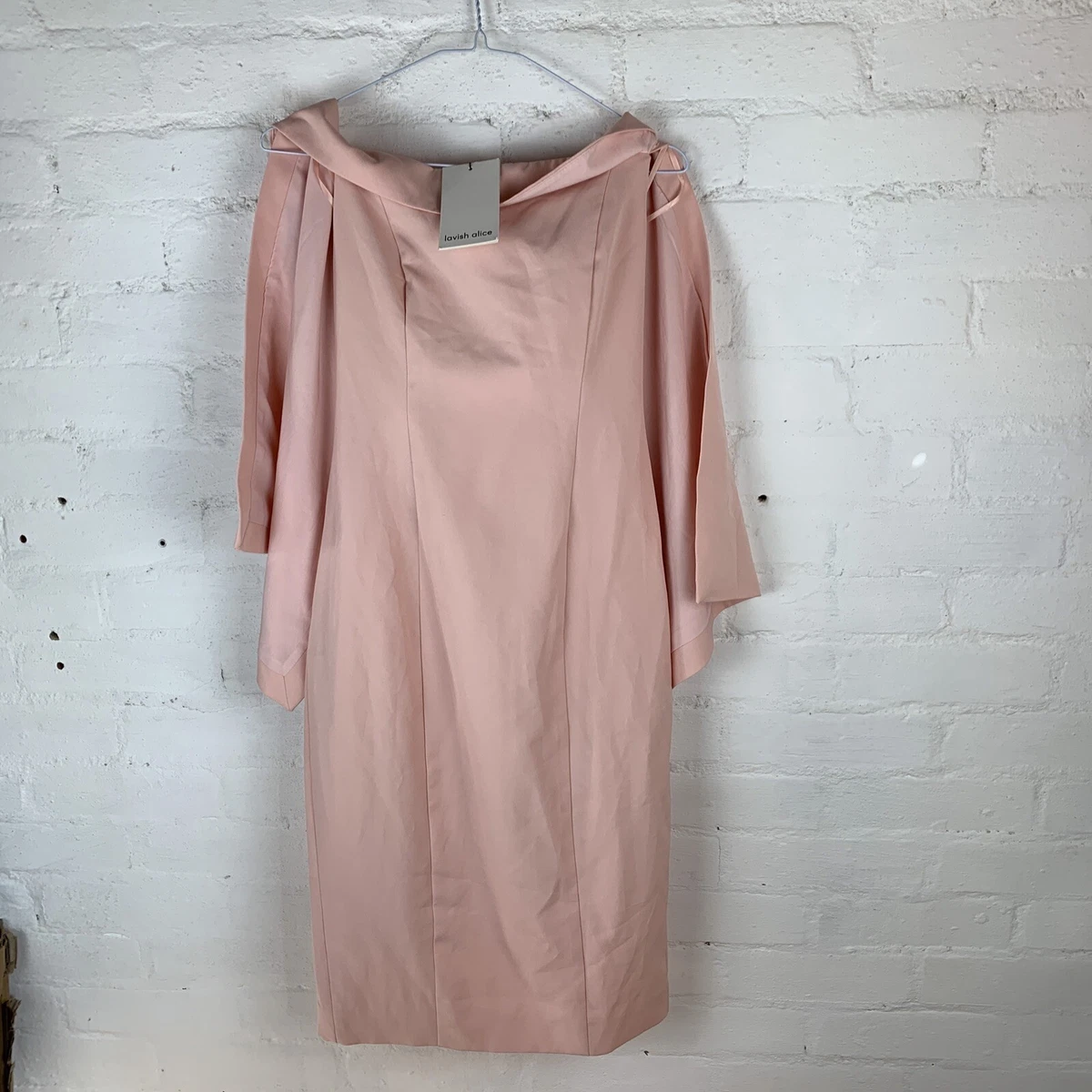 Pale pink top bardot dress