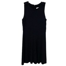 Loft Charcoal Gray Sleeveless Knit Shift Dress Womens Size 10 Career