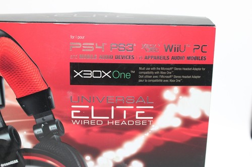 dreamGEAR Universal Elite Wired Headset with Microphone for Xbox One - Red - Picture 4 of 9