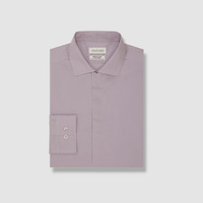 Calvin Klein Men's Purple Infinite Color Slim-Fit Dress Shirt Size 15-15.5 34/35