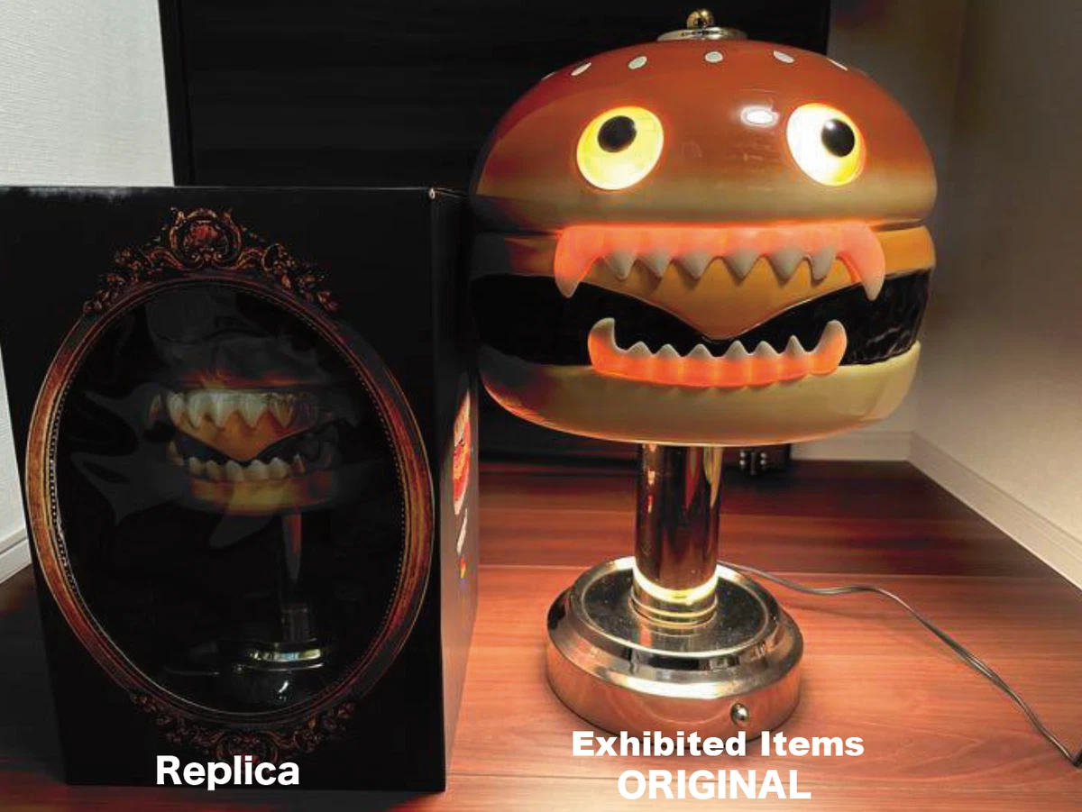 Undercover 2002 ceramic original hamburger lamp not a replica 10.6in x 17.7in