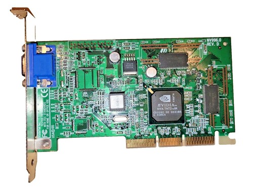 PCパーツ ヴィンテージ 1998 STB NVTNT 16MB AGP Riva ビデオ