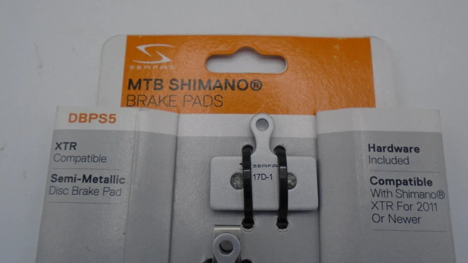 Pastillas de freno de disco para bicicleta de montaña Serfas - DBPS5 (Shimano 2011 y XT, XTR, un Foto 4 de 4