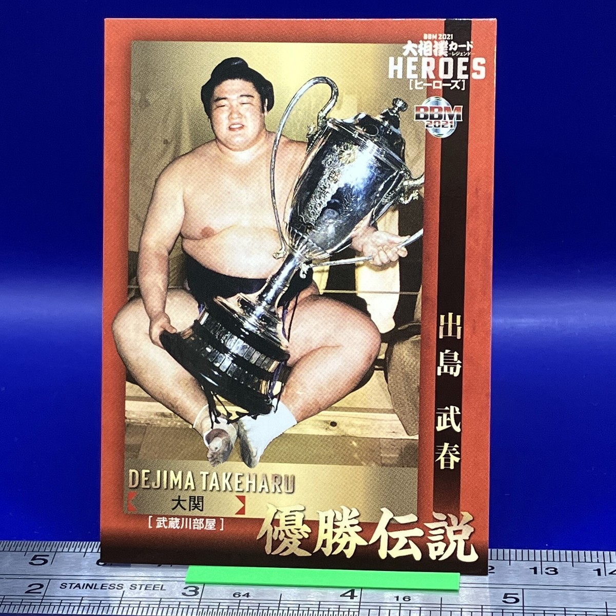 Dejima Takeharu Sumo Wrestler Trading Card Rikishi BBM TCG