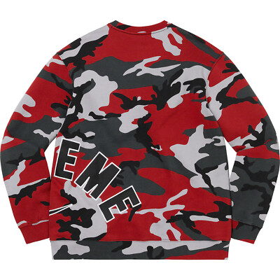 Supreme X Nike Arc Crewneck Large Red Camo Brand New in Bag Fast