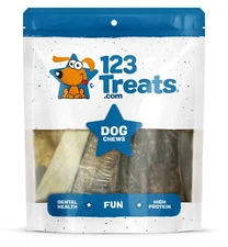 Assorted Chews for Dogs( 1 Pound)-Natural Lamb, Beef, Rawhide, Pork and chicken